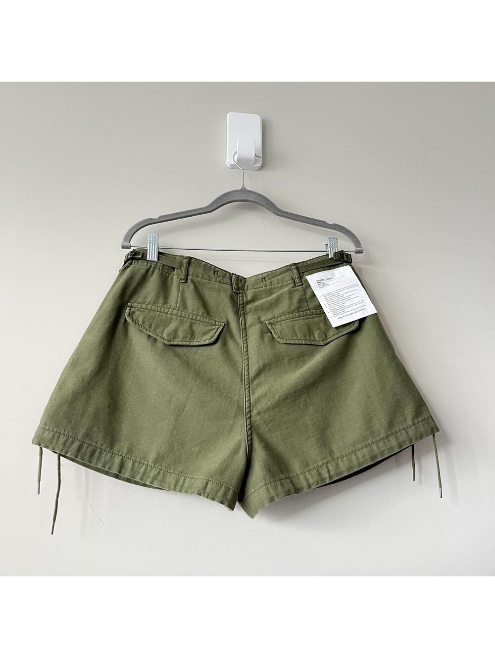 NWT ~ R13 Marianne Cargo Short in Olive Sateen Size 26 - Picture 5 of 11